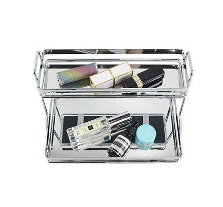 מעמד מדפים דקורטיבי גוון כסוף