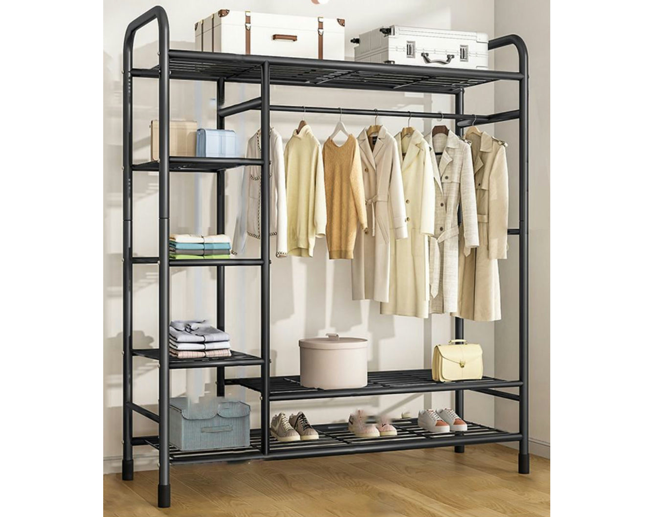 מעמד לתליית בגדים רב תכליתי