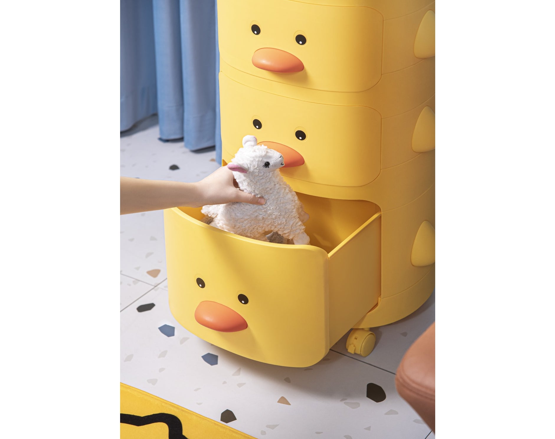 מגירות אחסון מעוצבות לחדר הילדים