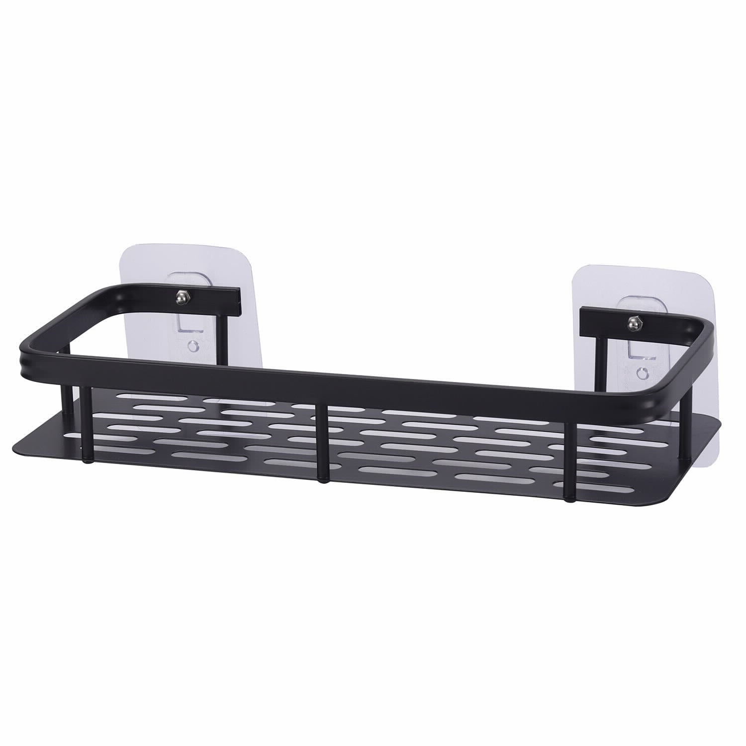 מתלה אחסון אלומיניום לאמבטיה 30*13*5 שחור