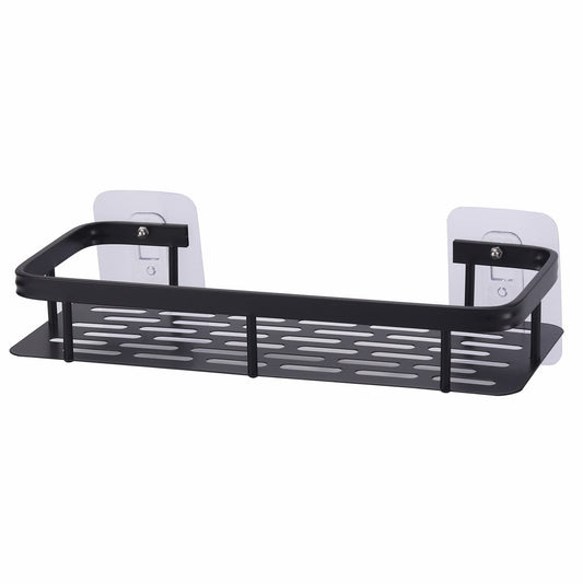 מתלה אחסון אלומיניום לאמבטיה 30*13*5 שחור