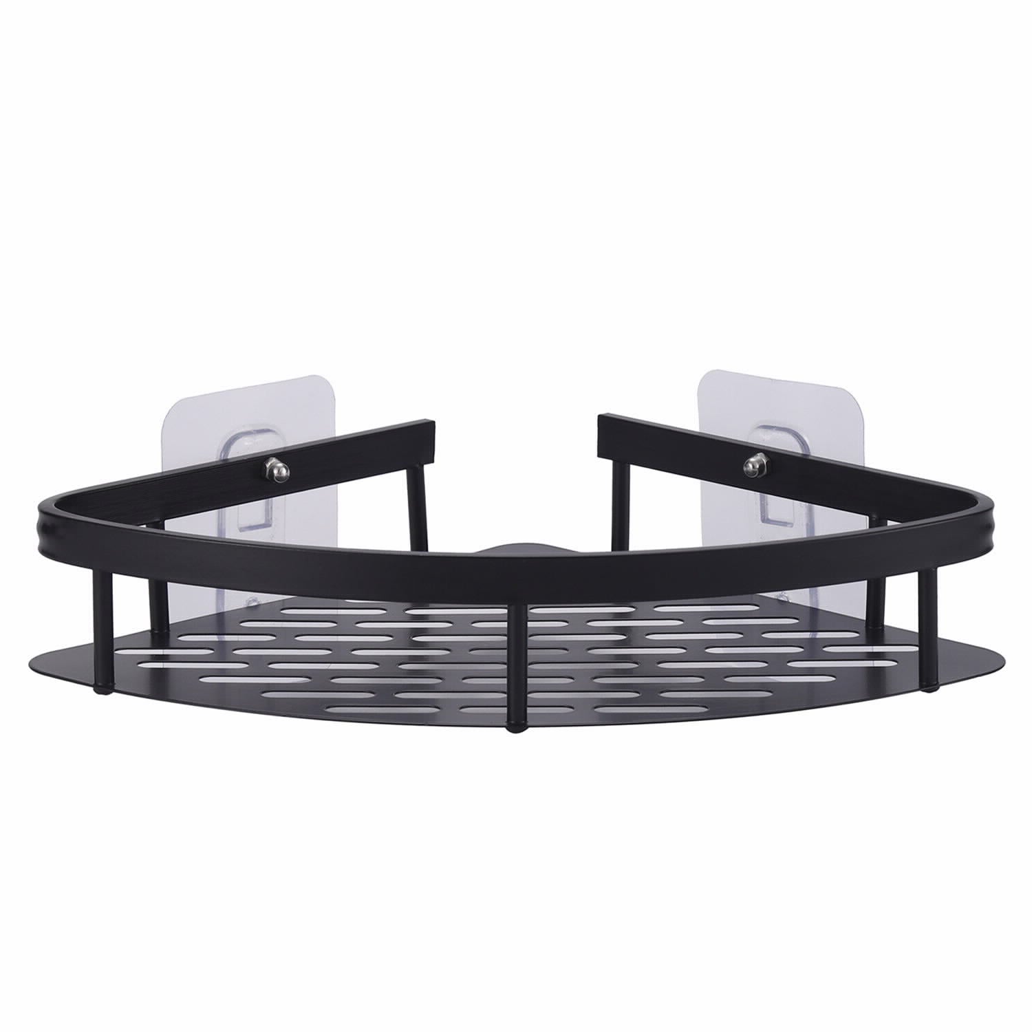 מתלה אחסון פינתי אלומיניום שחור לאמבטיה 20.5*28*5