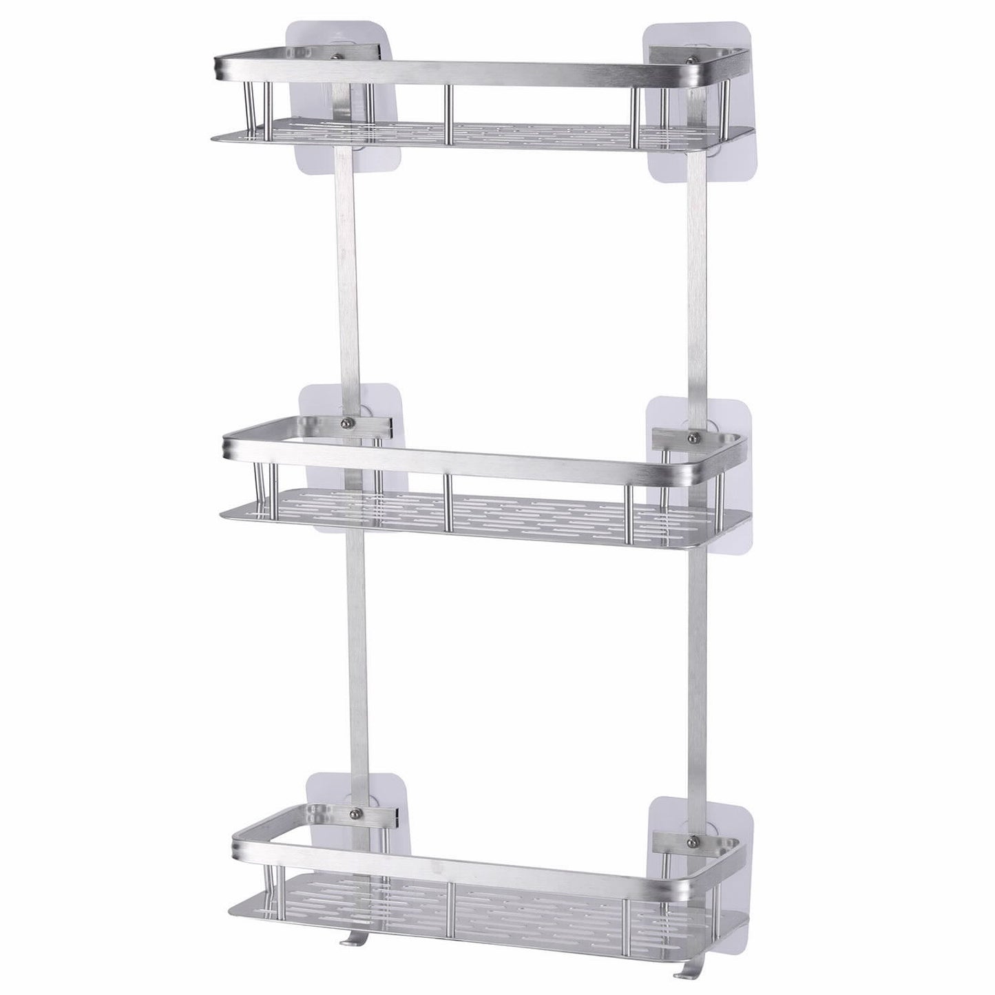 מתלה אחסון אלומיניום 3 קומות ניקל 60*5*20.5