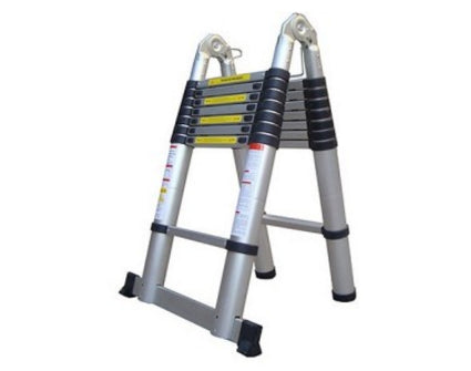 סולם אלומיניום טלסקופי כפול 4.4 מטרים – מותג TELESCOPIC