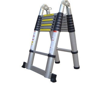 סולם אלומיניום טלסקופי כפול 5.6 מטרים – מותג TELESCOPIC