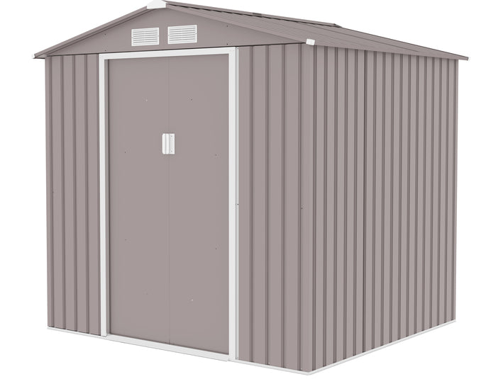 מחסן מתכת פרמיום 2.13X1.91 G76 צבע אפור דגם EverGreen