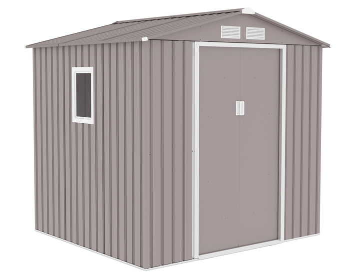 מחסן מתכת פרמיום 2.13X1.91 G76 צבע אפור דגם EverGreen