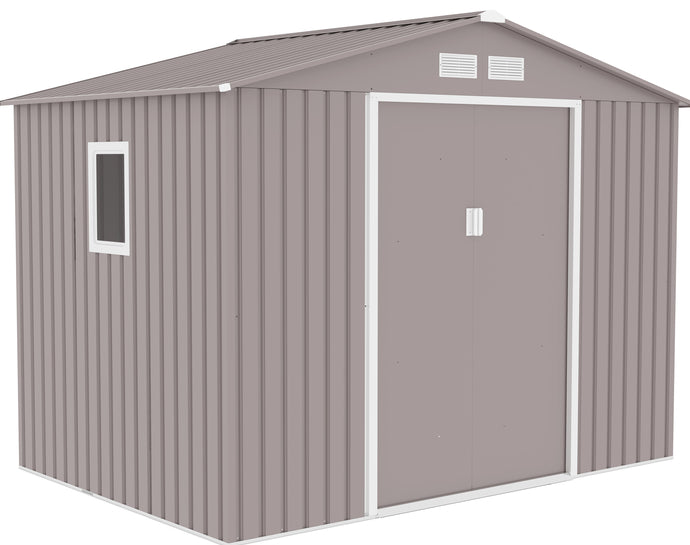 מחסן מתכת פרמיום 2.77X1.91 G96 צבע אפור דגם EverGreen