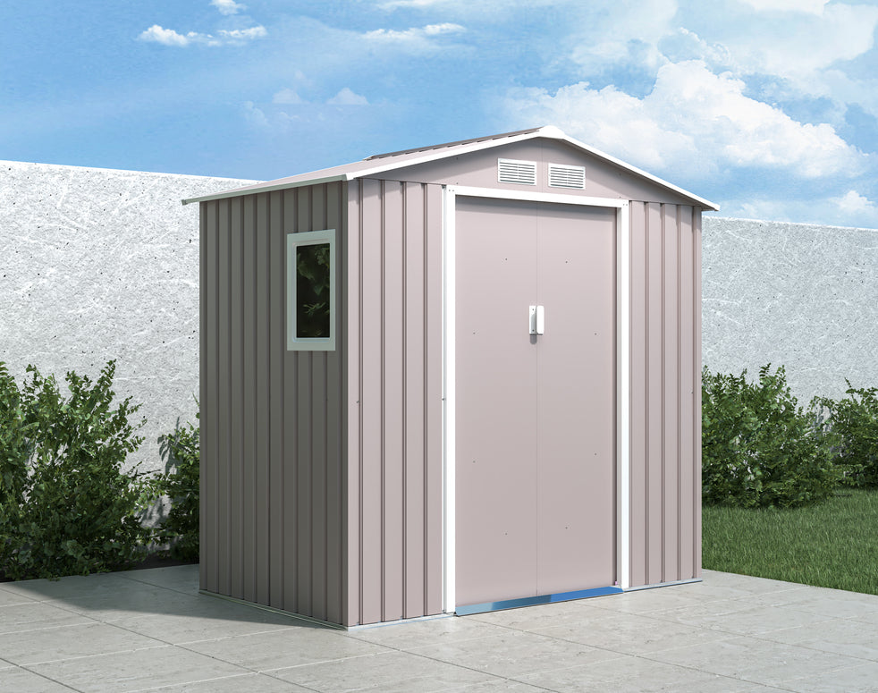 מחסן מתכת פרמיום 2.13X1.27 G74 צבע אפור דגם EverGreen