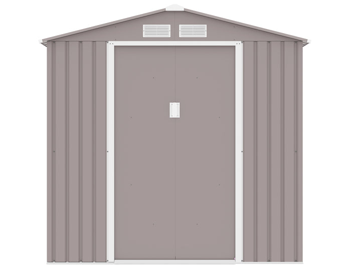 מחסן מתכת פרמיום 2.13X1.27 G74 צבע אפור דגם EverGreen