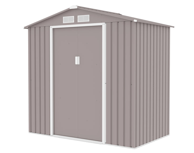 מחסן מתכת פרמיום 2.13X1.27 G74 צבע אפור דגם EverGreen