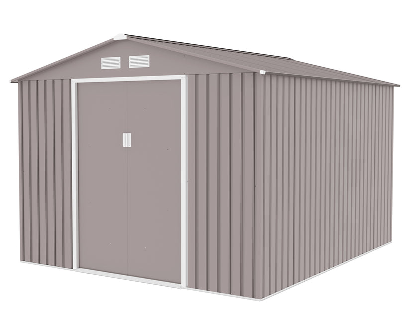 מחסן מתכת פרמיום 2.77X3.19 G910 צבע אפור דגם EverGreen