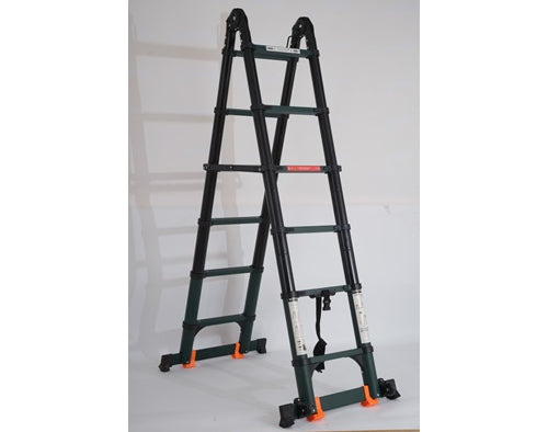 סולם ARMY פרימיום טלסקופי כפול – 3.8 מטר – מותג TELESCOPIC