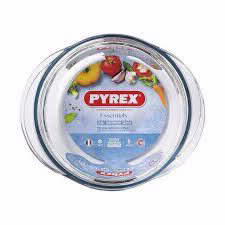 סיר זכוכית עגול 2.1 ליטר+מכסה Pyrex Essentials