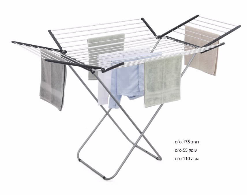 מתקן כביסה אלומיניום 4 כנפיים