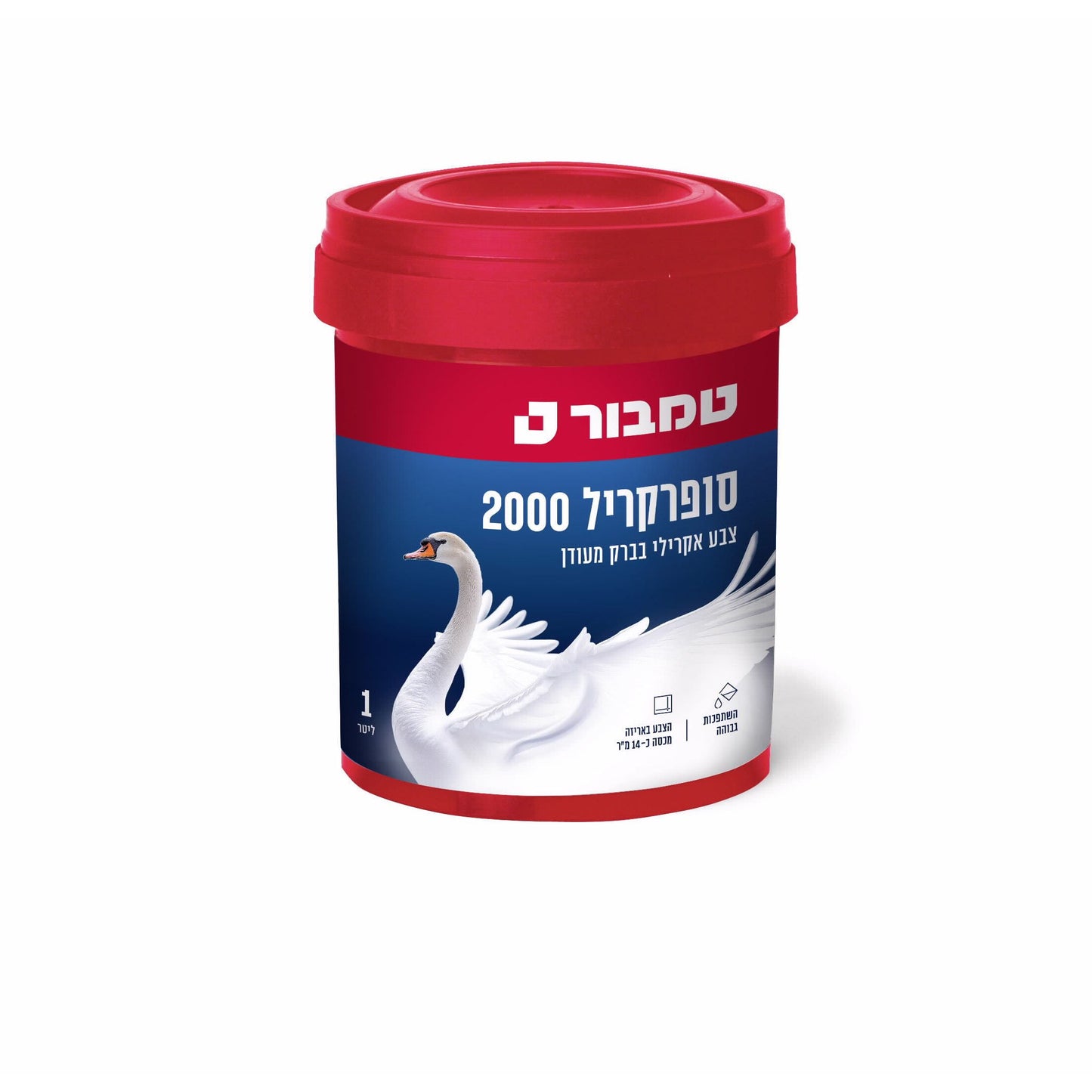 סופרקריל 2000 בסיס לבן לבן 1 ליטר