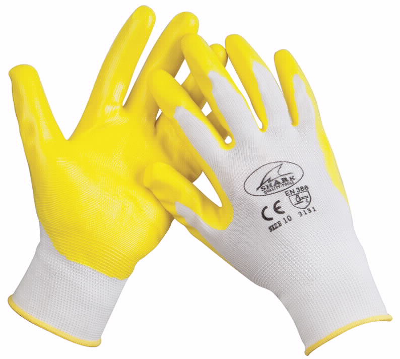 זוג כפפות נגד החלקה גומי ניטרילי