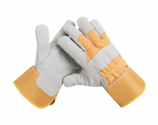 זוג כפפות בניין מעור עם מגן ורידים