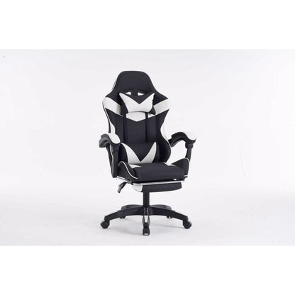 כסא גיימינג שחור+לבן