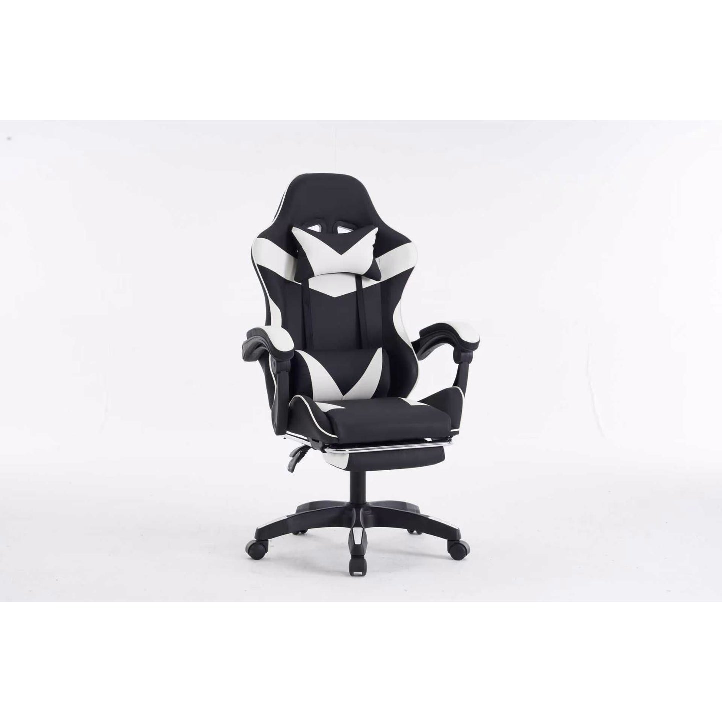 כסא גיימינג שחור+לבן