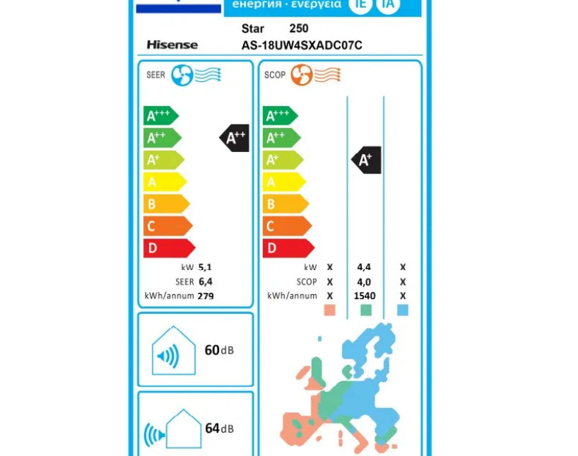 מזגן עילי הייסנס סטאר אינוורטר 250 Hisense star inverter