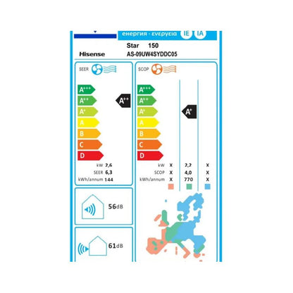 מזגן עילי הייסנס סטאר אינוורטר 150 Hisense star inverter