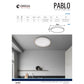 פלפון חכם PABLO קוטר 49 סמ 100W CCT כולל שלט שחור+זהב
