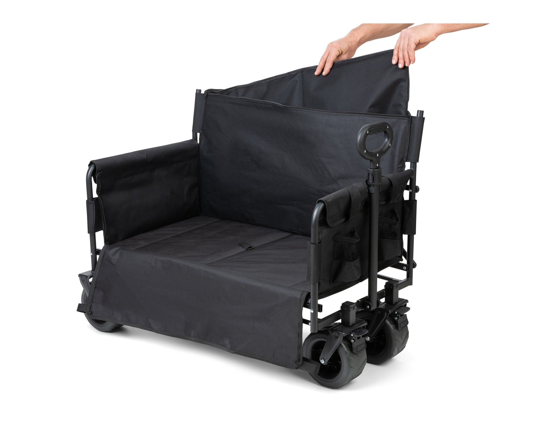 עגלת קמפינג שהופכת לספסל ישיבה מחוזק דגם שלדג