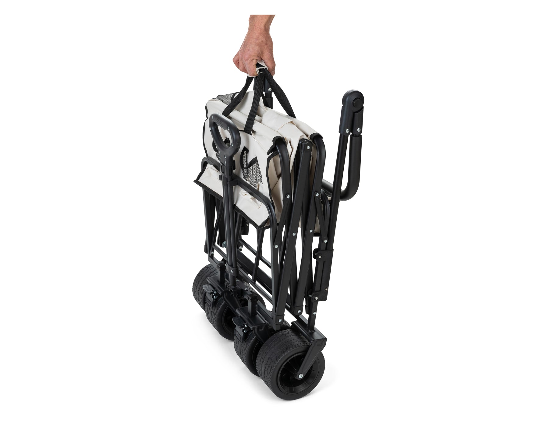 עגלת קמפינג מתקפלת מחוזקת עם גגון דגם נחל