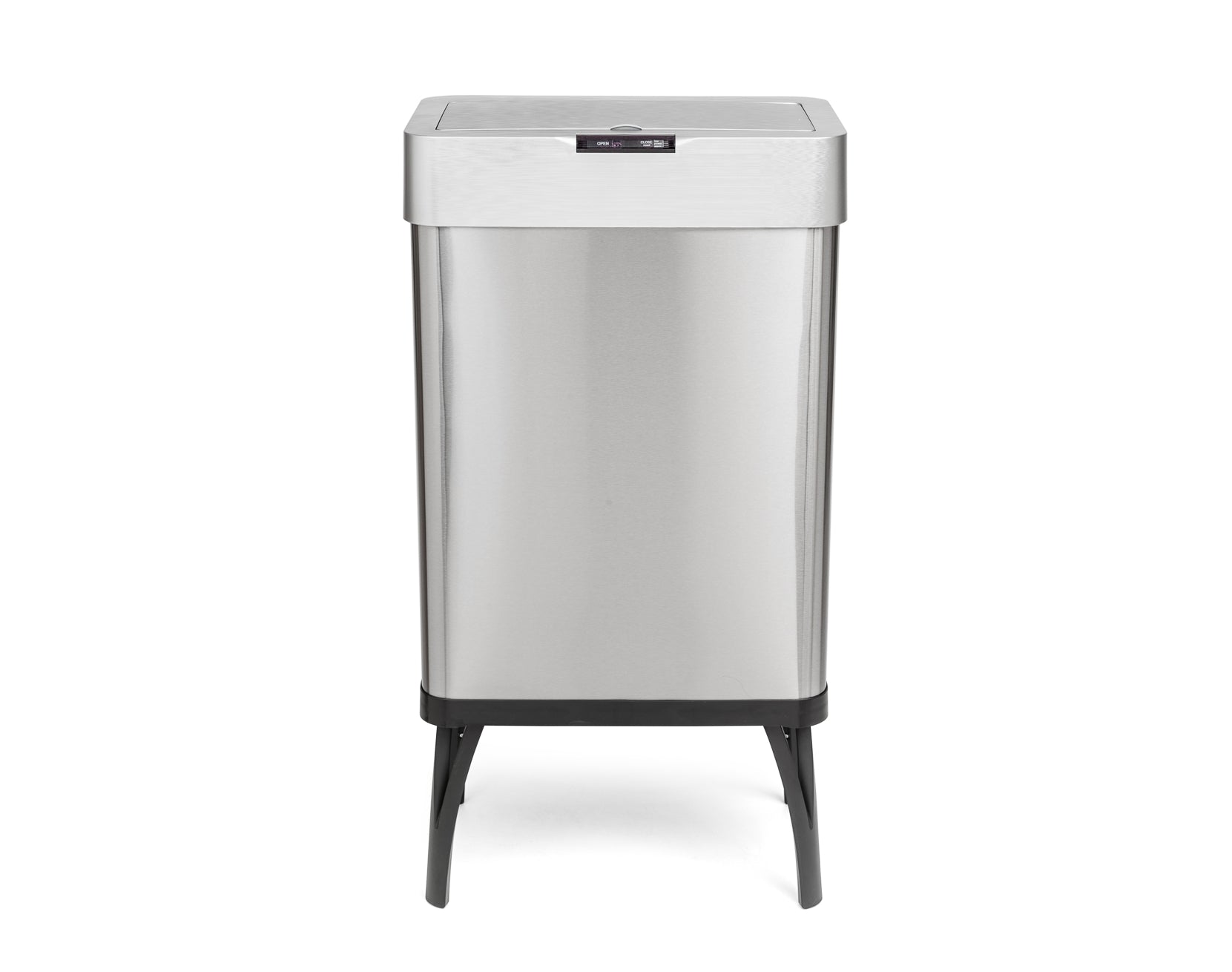 פח אשפה מעוצב עם חיישן 50 ליטר צבע כסוף