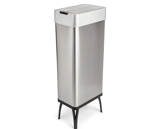 פח אשפה אלקטרוני ייחודי 80 ליטר צבע כסוף