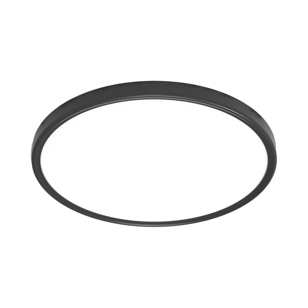 פאנל על הטיח שחור קוטר 40 ס"מ CLOCK 32W CCT