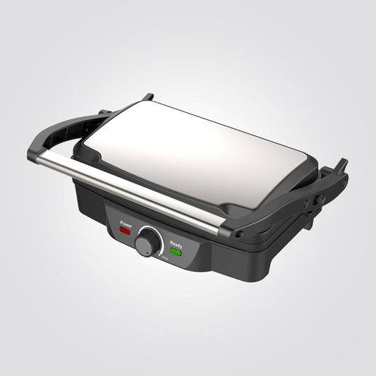 טוסטר לחיצה גריל 4 פרוסות נפתח 180 נירוסטה דגם H-10004