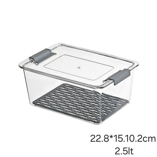 קופסת אחסון אקרילית + רשת 2.5LT 22.8*15*10.2 ס"מ