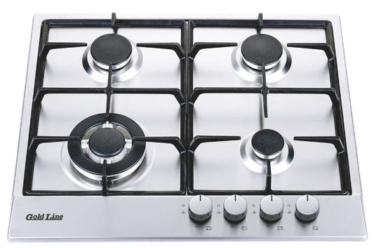 כיריים גז  בנוי 4 להבות 60 סמ נירוסטה פרימיום ATL-4510