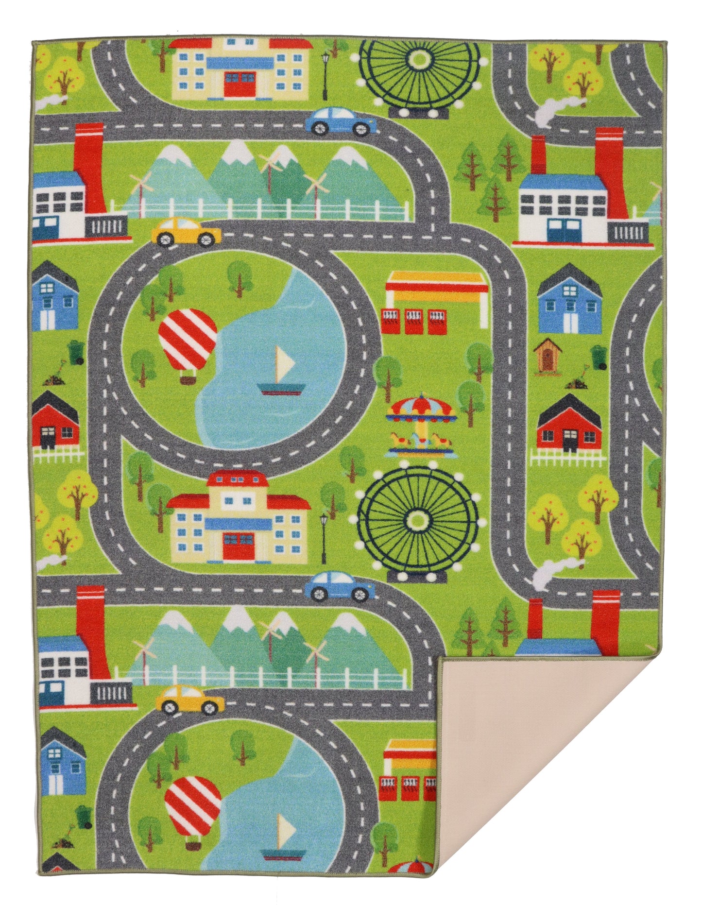 שטיח ילדים כבישים 183*133 ס"מ