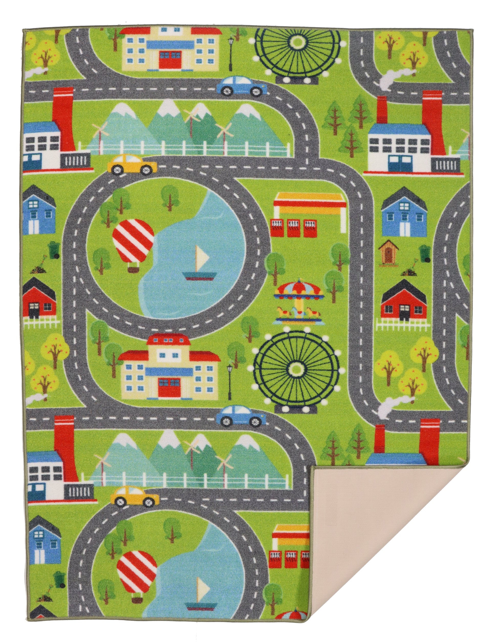 שטיח ילדים כבישים 183*133 ס"מ