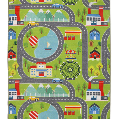 שטיח ילדים כבישים 183*133 ס"מ