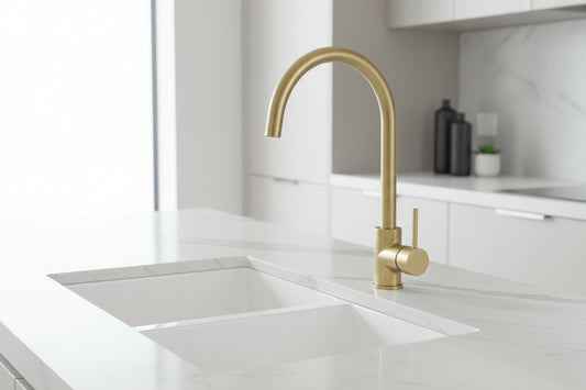 ברז ברבור מנירוסטה - זהב מט