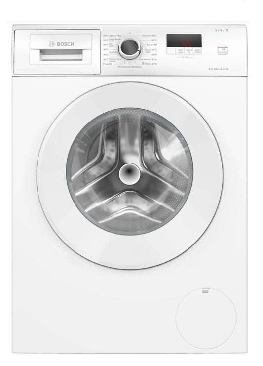 מכונת כביסה 8 ק"ג פתח חזית דגם WGE03201PL של BOSCH