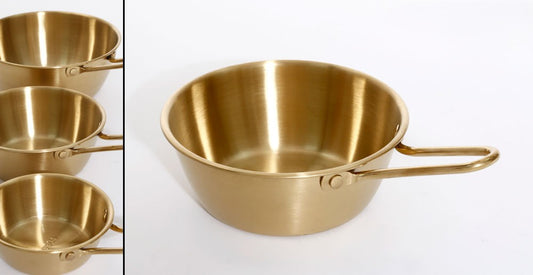 קלחת נירוסטה קוטר 16 ס״מ זהב Dream Chef