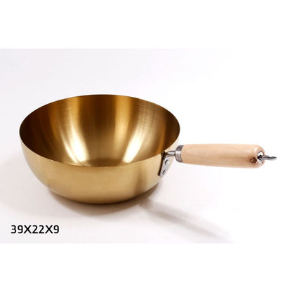 קלחת הגשה נירוסטה קוטר 22 ס״מ זהב DreamChef