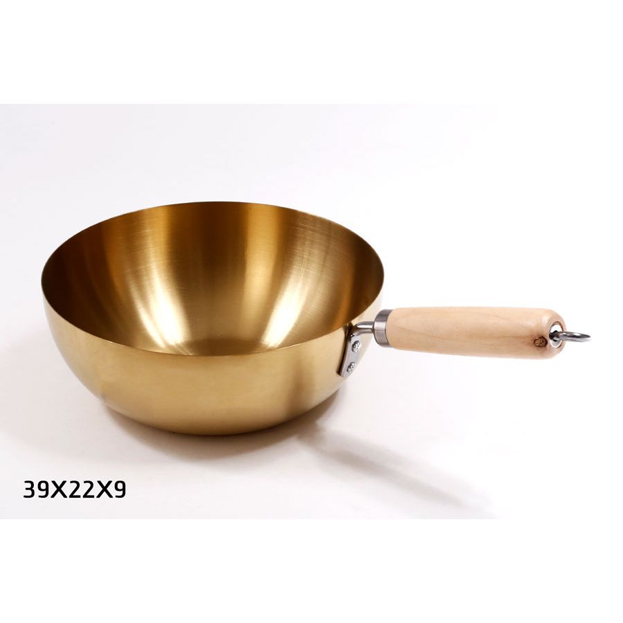 קלחת הגשה נירוסטה קוטר 22 ס״מ זהב DreamChef