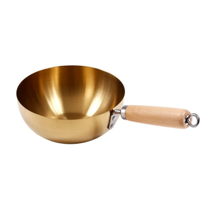 קלחת הגשה נירוסטה קוטר 18 ס״מ זהב DreamChef