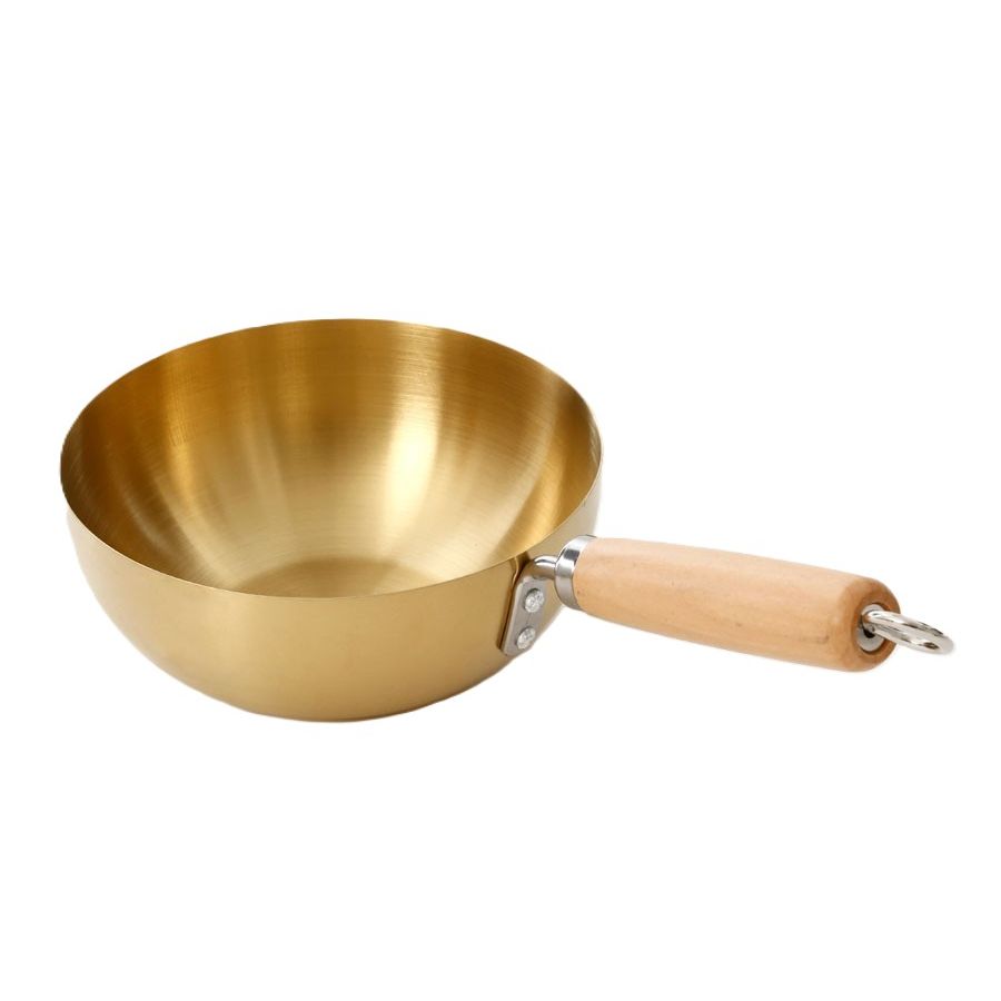 קלחת הגשה נירוסטה קוטר 18 ס״מ זהב Dream Chef
