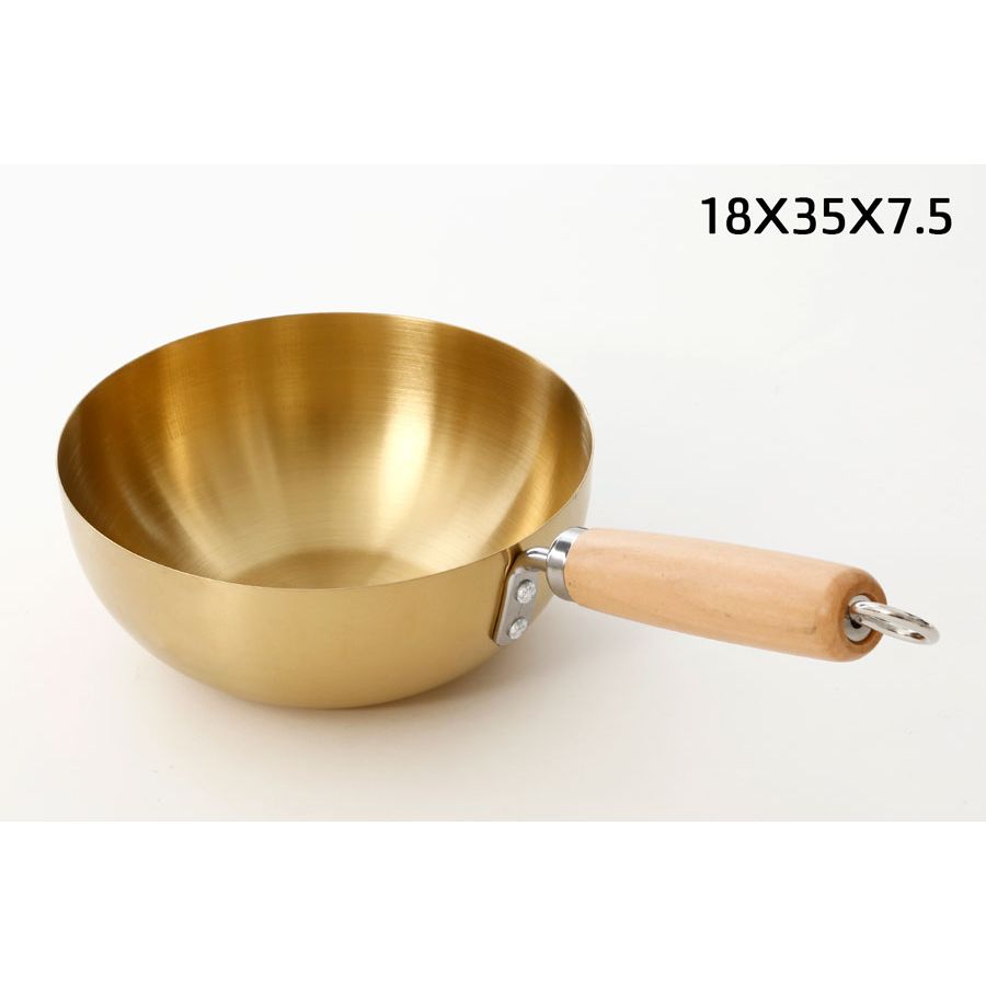 קלחת הגשה נירוסטה קוטר 18 ס״מ זהב Dream Chef