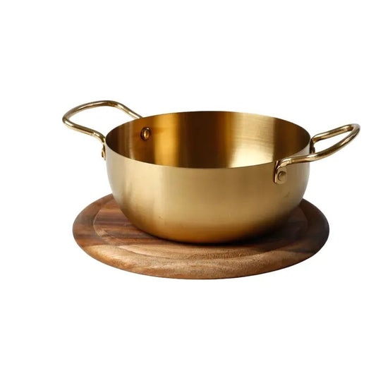 סיר הגשה נירוסטה זהב 2 ל׳ DreamChef