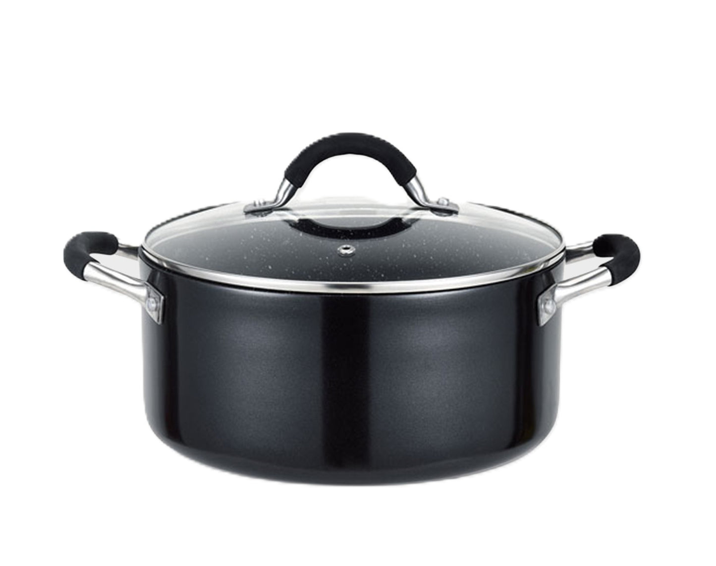 סיר יציקת שיש 1.9 ל׳ קוטר 18 ס״מ שחור-כסף Averest Gold