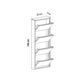 ארון נעליים SlimWall 136 צבע אפור 4 קומות