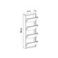 ארון נעליים SlimWall 136 צבע לבן 4 קומות